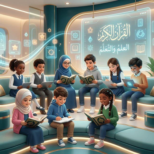 Diverse people learning